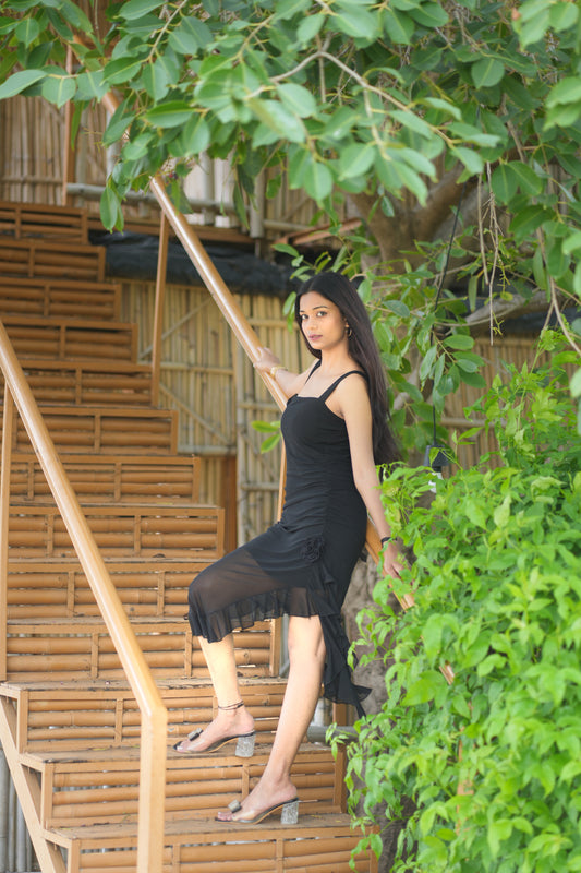 Body Corn Fit Georgette ruffle detailing