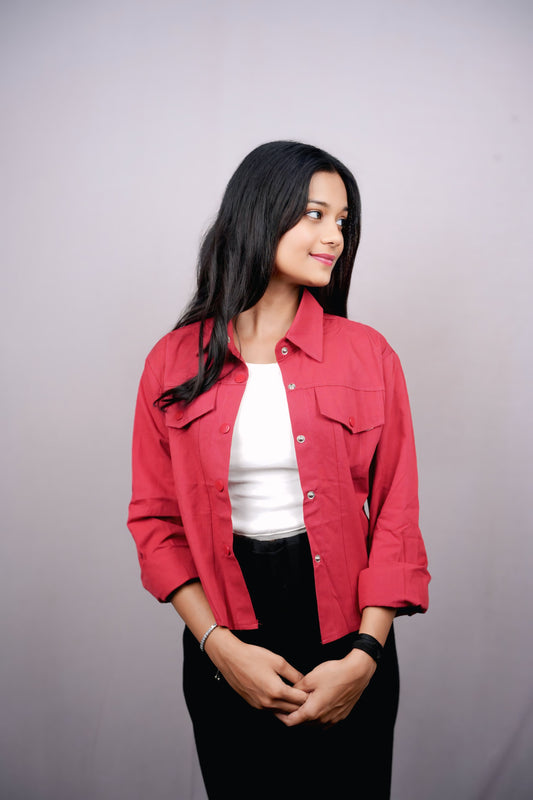 Button-Up Shirt Jacket