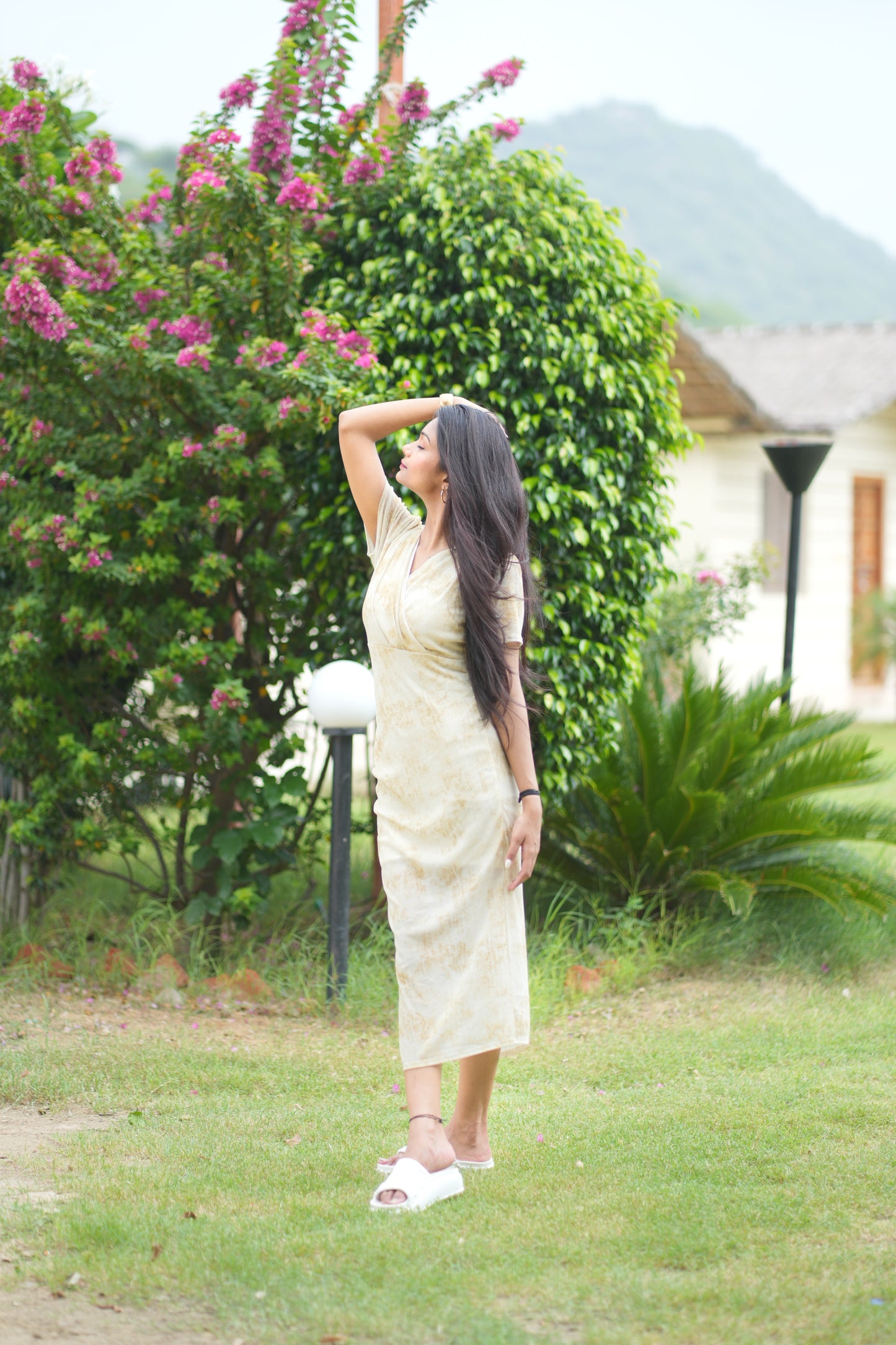 Wrap-Style Bodycon Dress