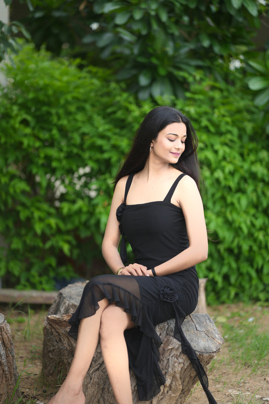 Body Corn Fit Georgette ruffle detailing
