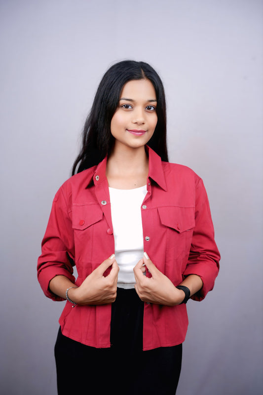 Button-Up Shirt Jacket