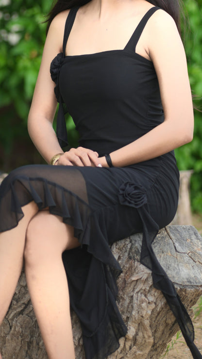 Body Corn Fit Georgette ruffle detailing